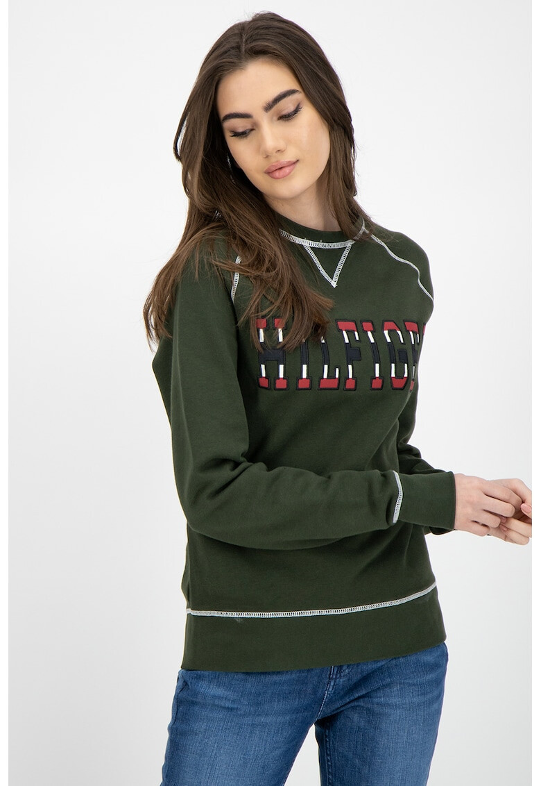 Tommy Hilfiger Tommy Jeans Суитшърт с овално деколте и бродирано лого - Pepit.bg