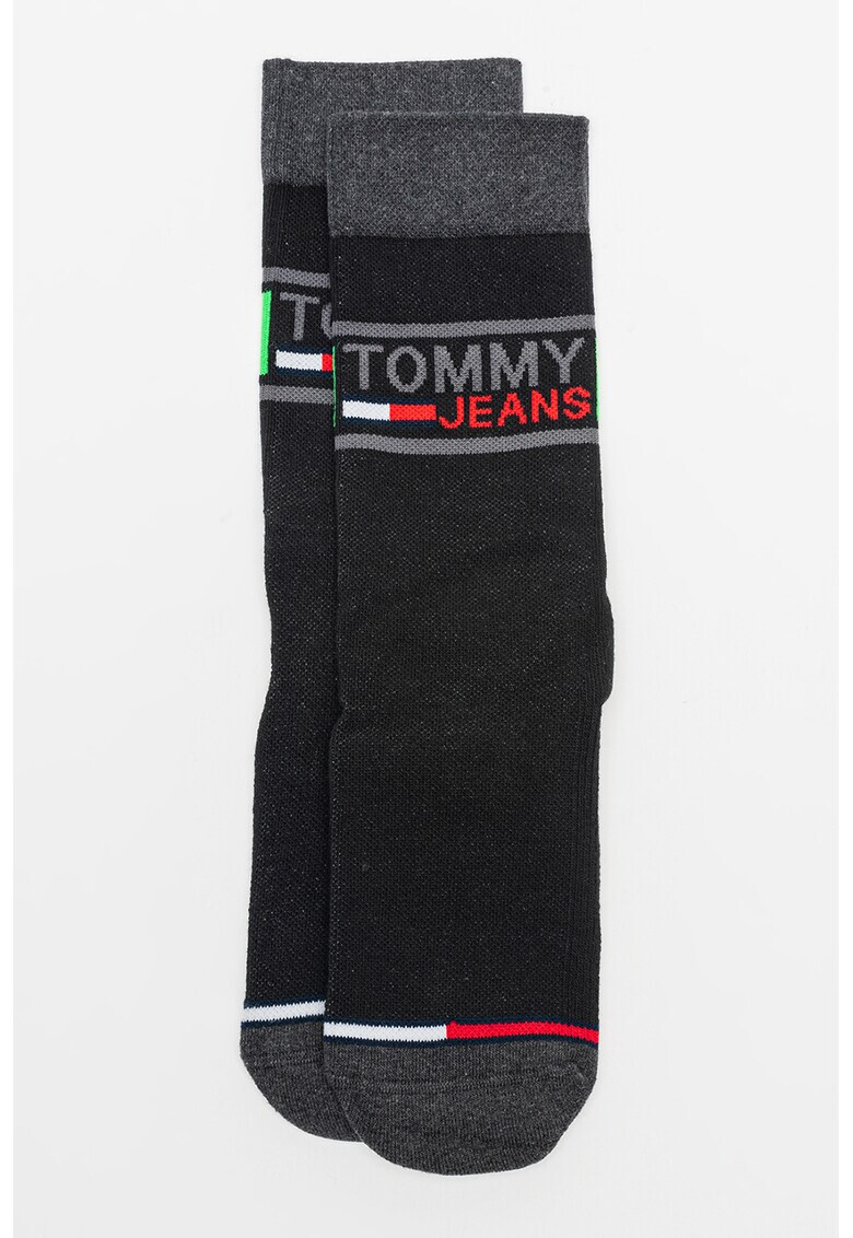 Tommy Hilfiger Унисекс дълги чорапи с десен - 2 чифта - Pepit.bg