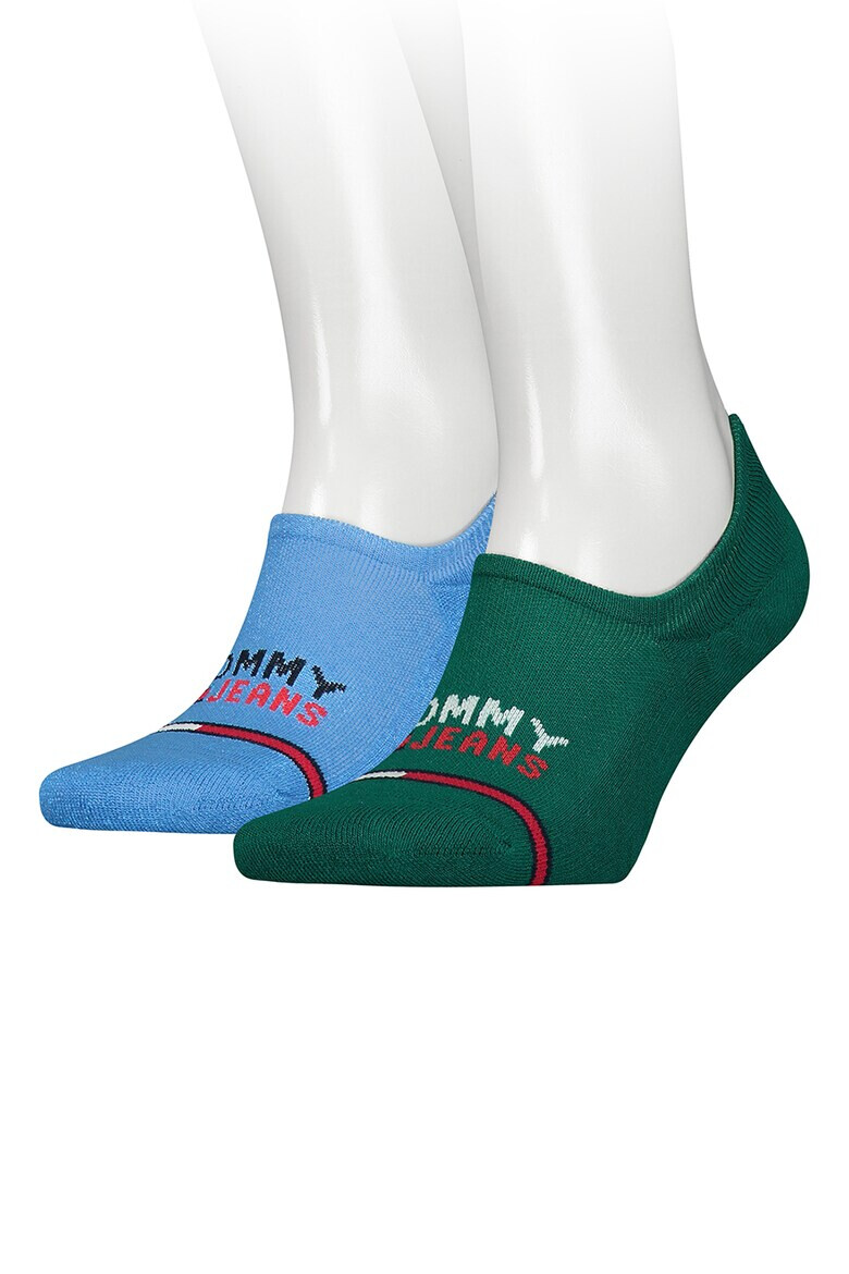 Tommy Hilfiger Унисекс изрязани чорапи - 2 чифта - Pepit.bg