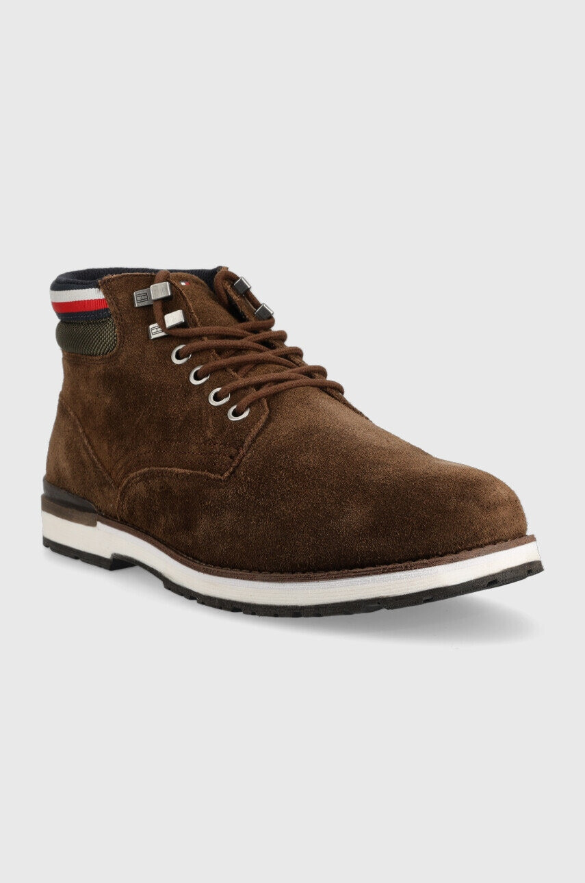 Tommy Hilfiger Велурени боти - Pepit.bg