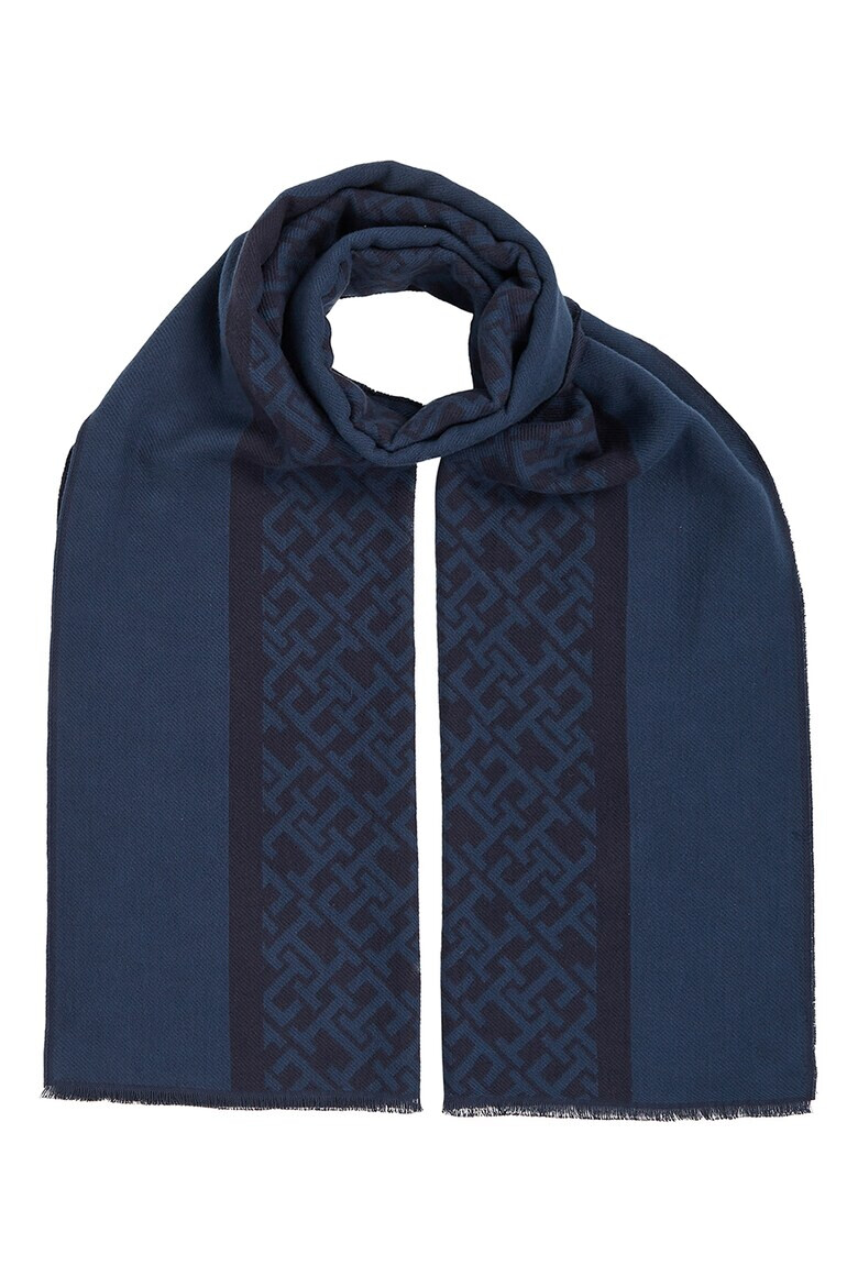 Tommy Hilfiger Вълнен шал с лого - Pepit.bg