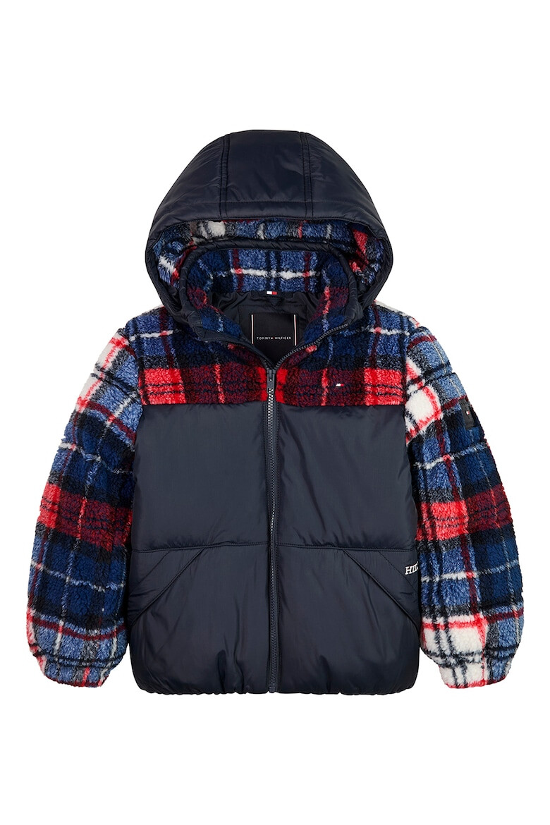 Tommy Hilfiger Зимно яке с карирани панели - Pepit.bg