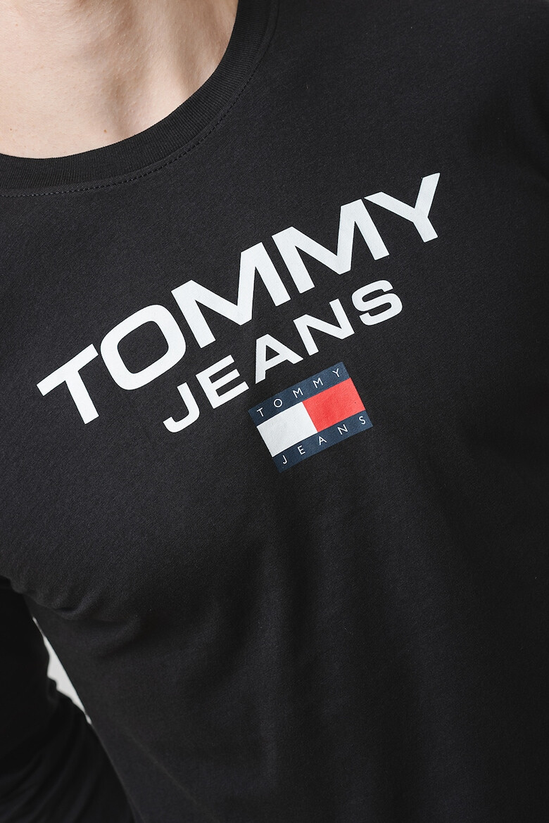 Tommy Jeans Блуза от органичен памук с контрастно лого - Pepit.bg