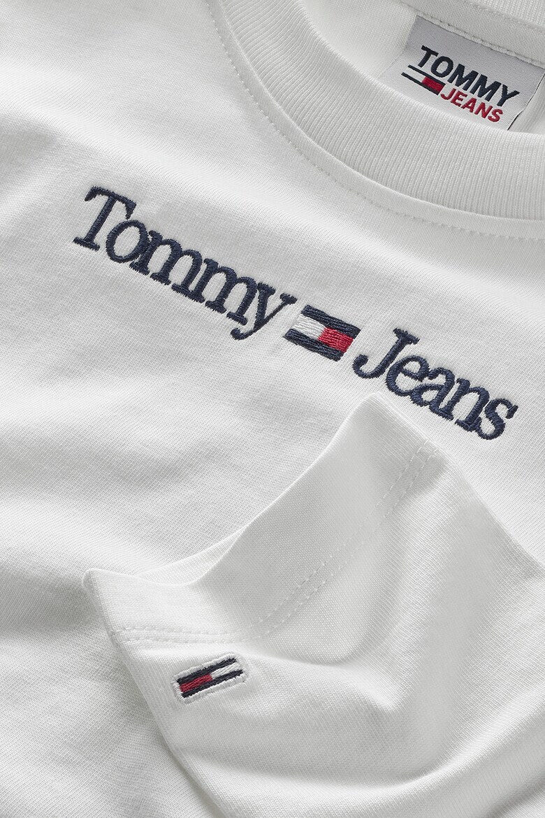 Tommy Jeans Блуза по тялото с бродирано лого - Pepit.bg