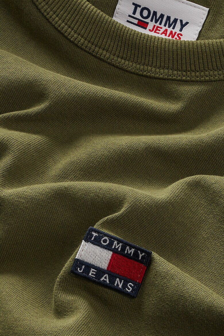 Tommy Jeans Блуза с овално деколте и лого - Pepit.bg