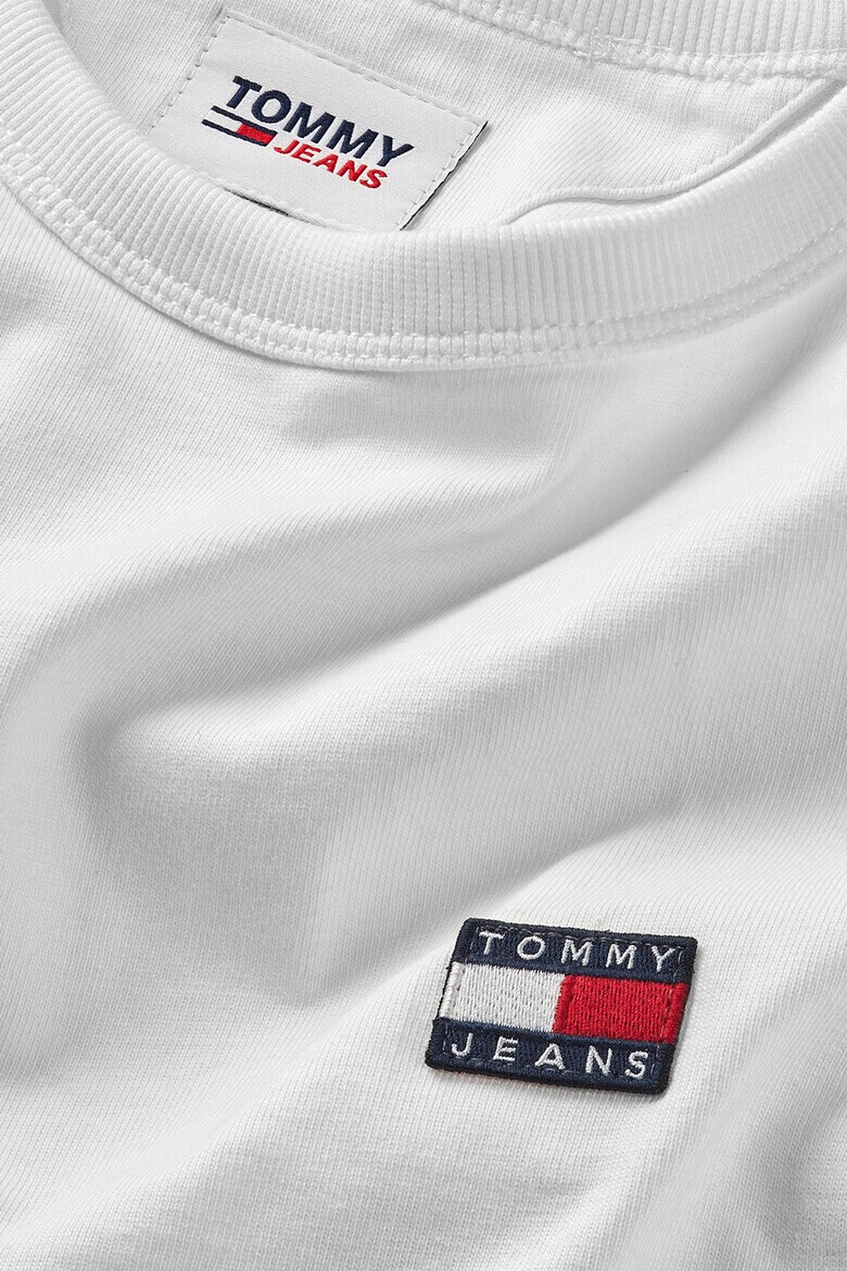 Tommy Jeans Блуза с овално деколте и лого - Pepit.bg