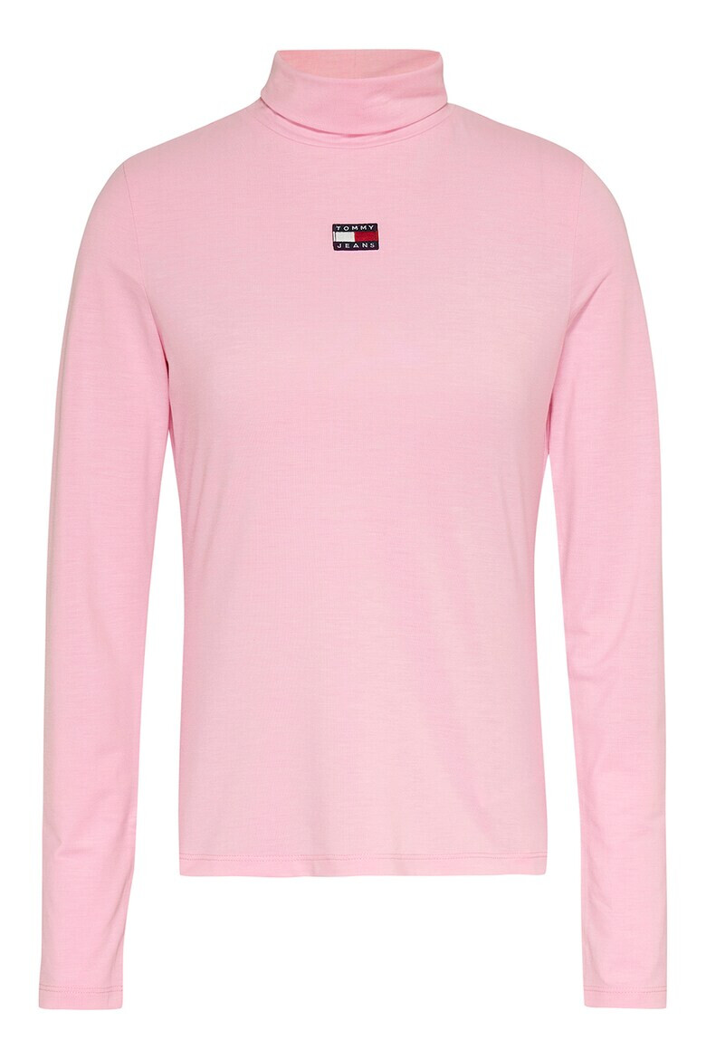 Tommy Jeans Блуза тип поло с лиосел - Pepit.bg