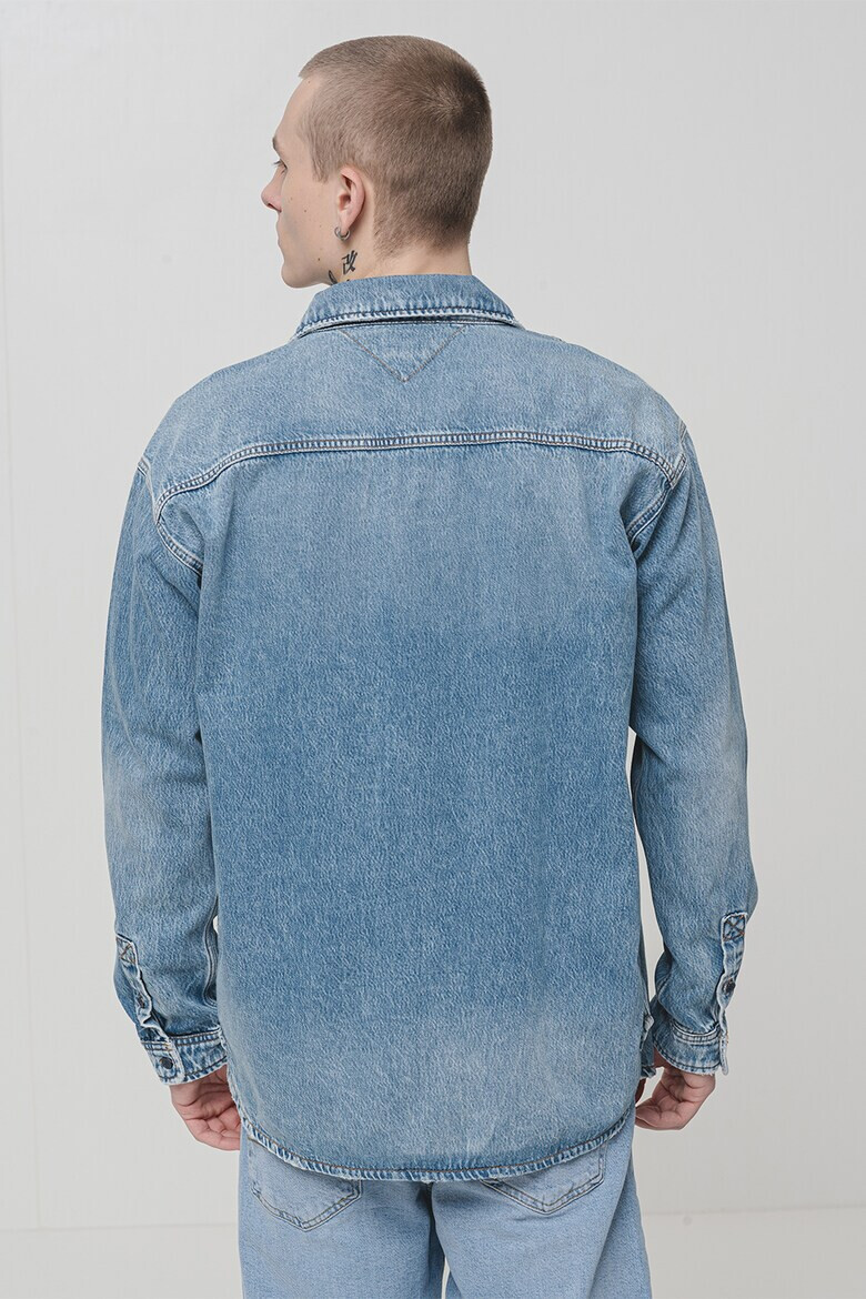 Tommy Jeans Дънкова риза с лиосел - Pepit.bg