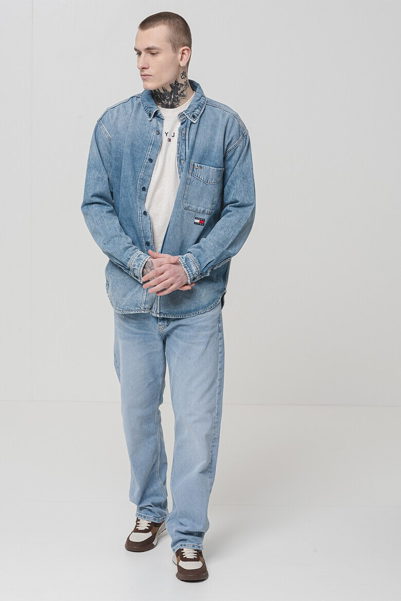 Tommy Jeans Дънкова риза с лиосел - Pepit.bg
