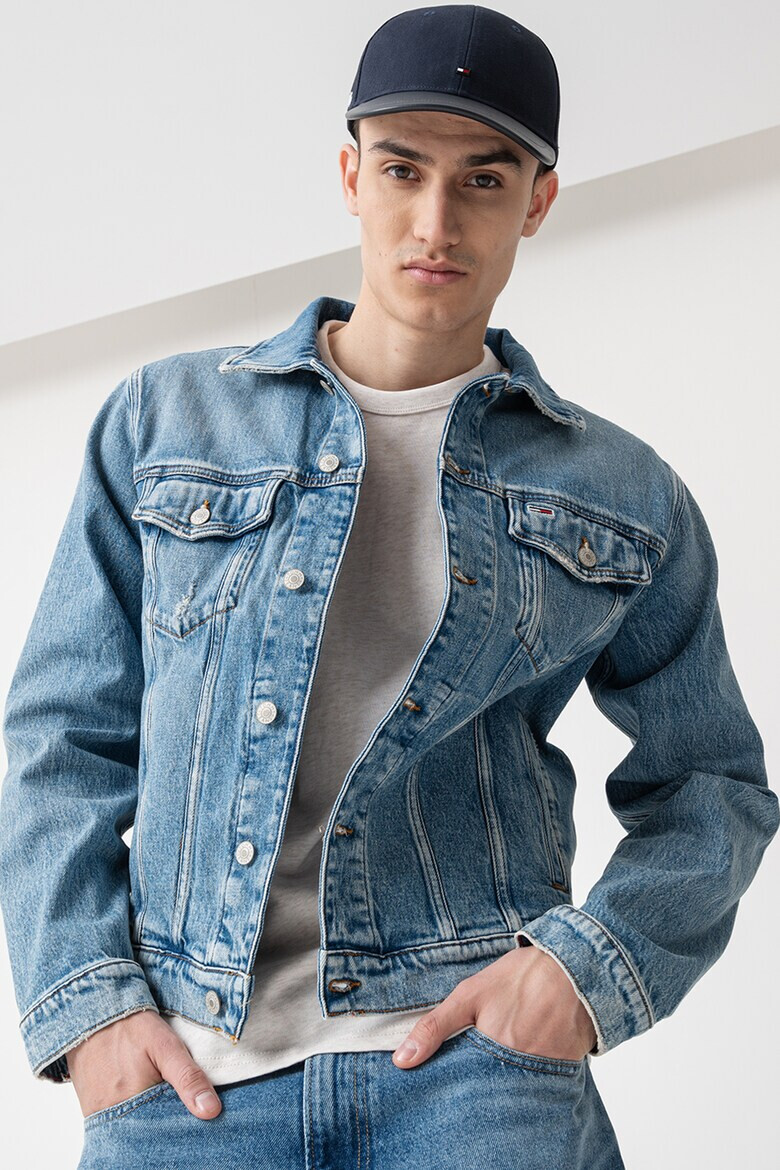 Tommy Jeans Дънково яке с джобове с капаче - Pepit.bg