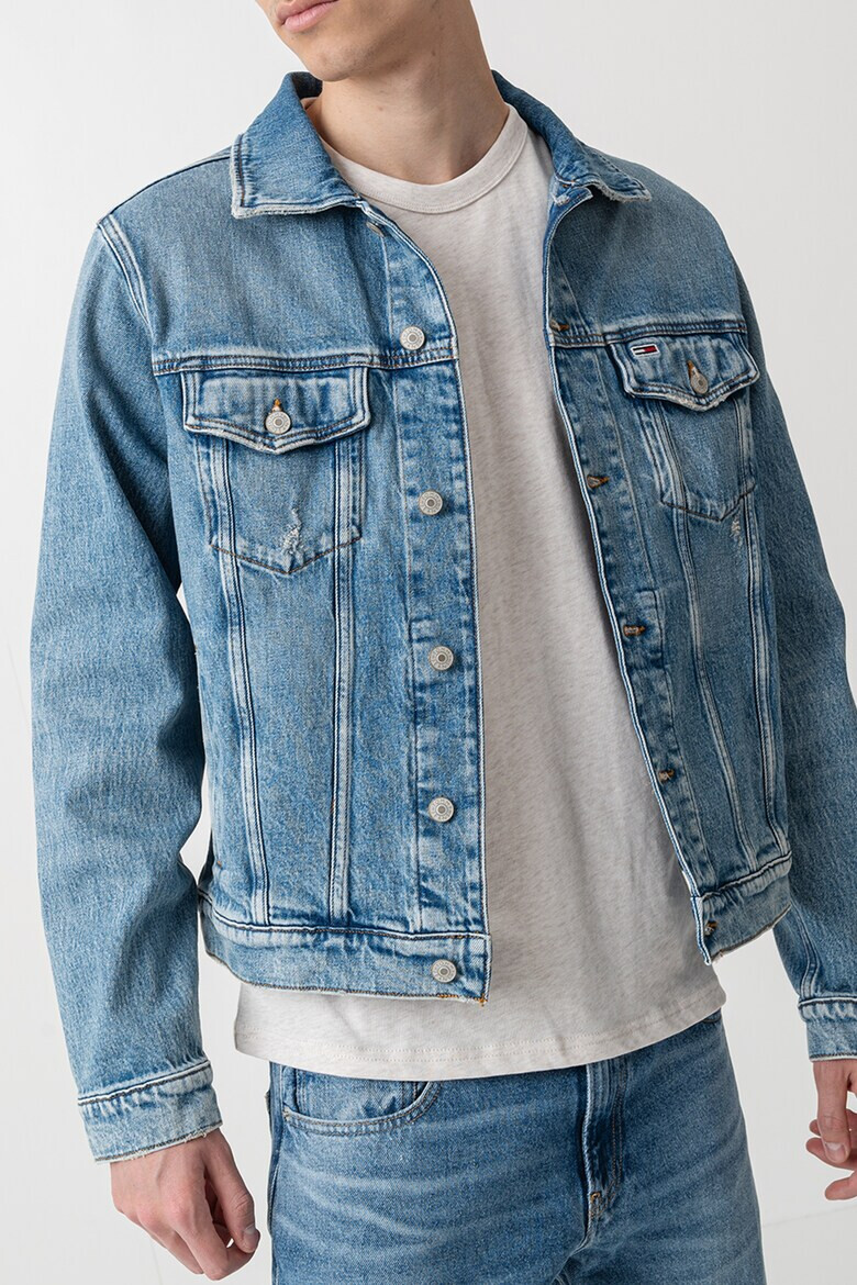 Tommy Jeans Дънково яке с джобове с капаче - Pepit.bg