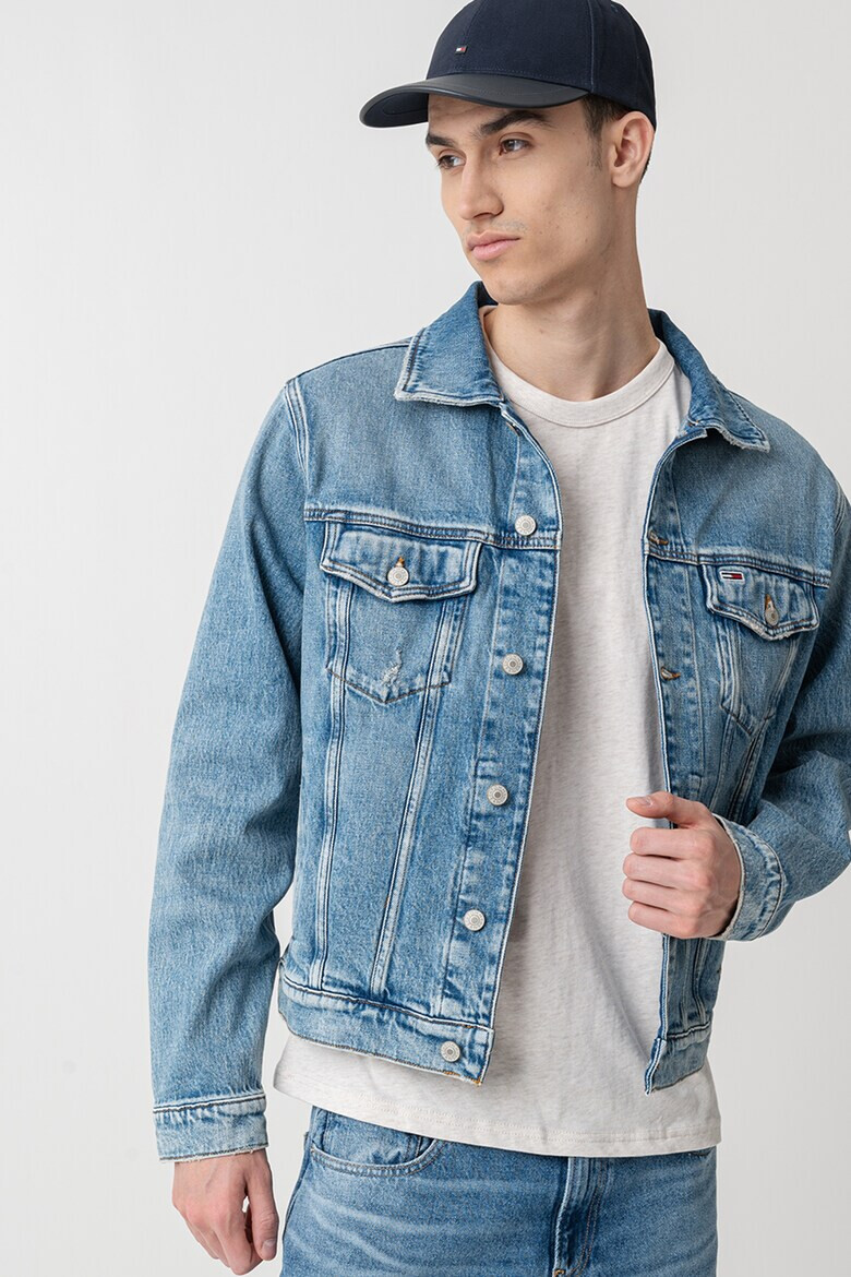 Tommy Jeans Дънково яке с джобове с капаче - Pepit.bg