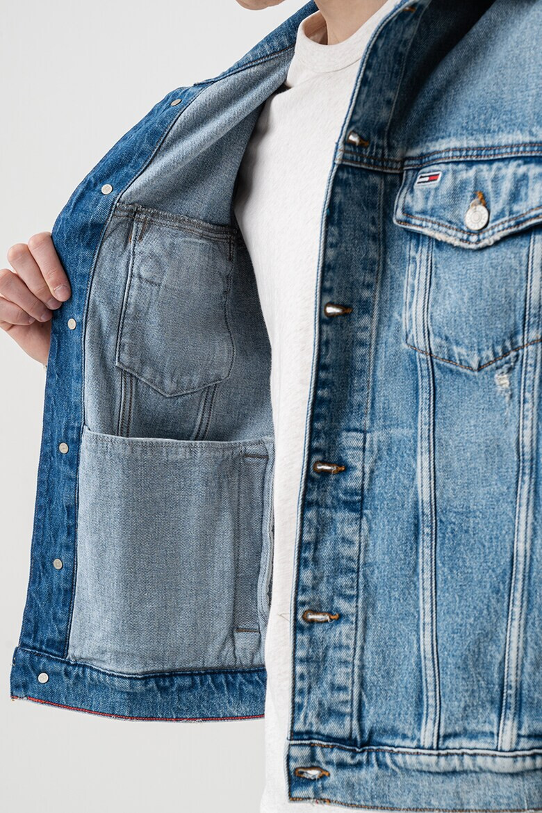 Tommy Jeans Дънково яке с джобове с капаче - Pepit.bg
