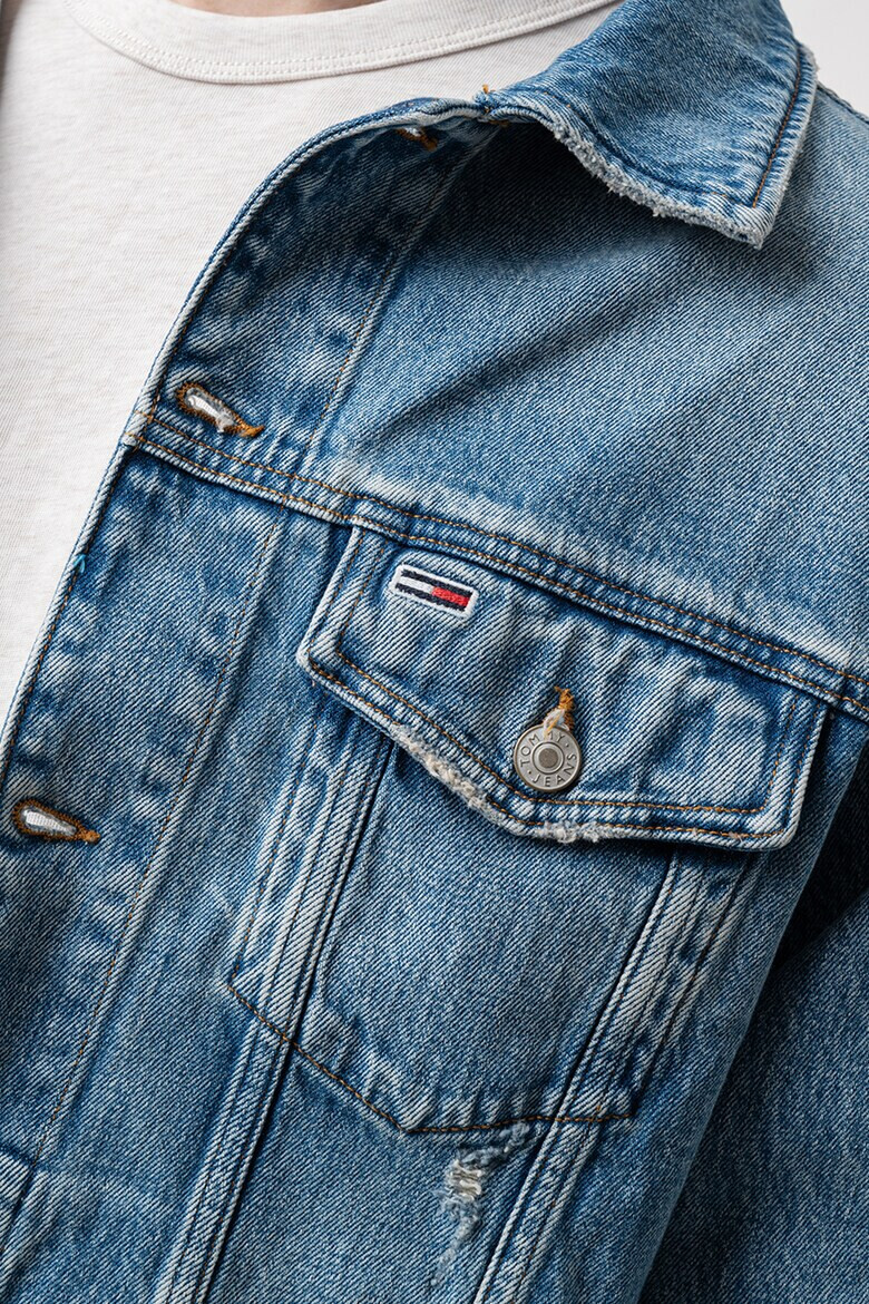 Tommy Jeans Дънково яке с джобове с капаче - Pepit.bg