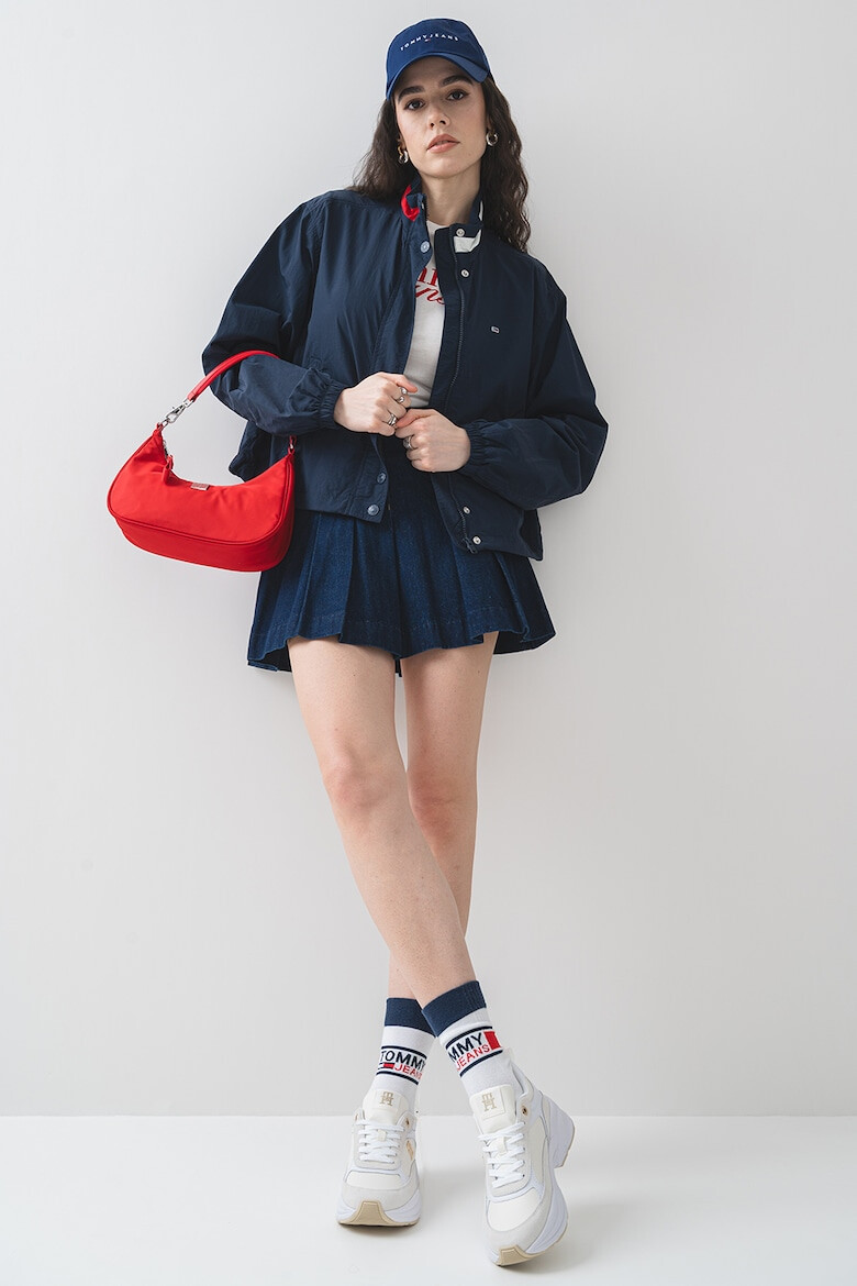 Tommy Jeans Яке бомбър с лого на яката - Pepit.bg
