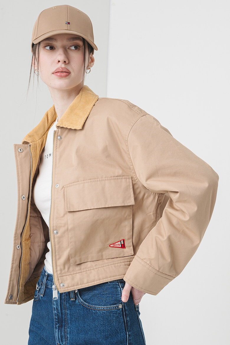 Tommy Jeans Яке с джобове с капаче - Pepit.bg
