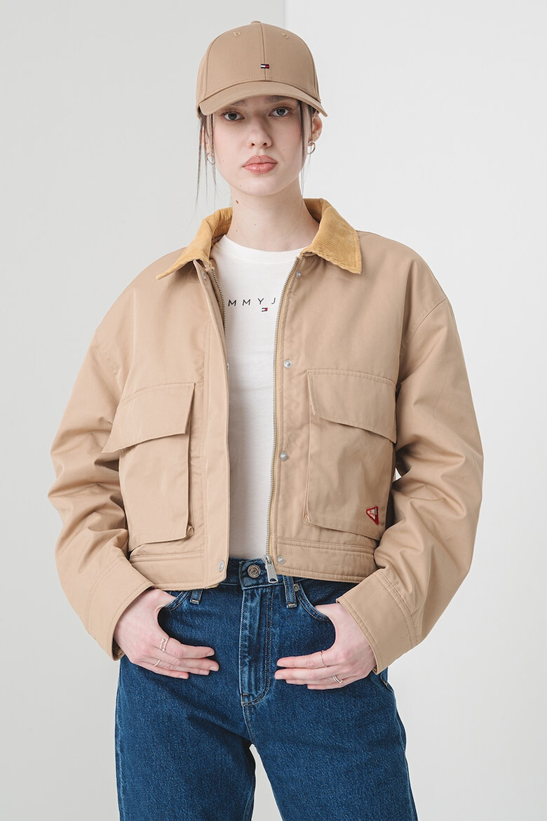 Tommy Jeans Яке с джобове с капаче - Pepit.bg