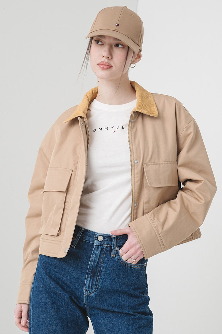 Tommy Jeans Яке с джобове с капаче - Pepit.bg