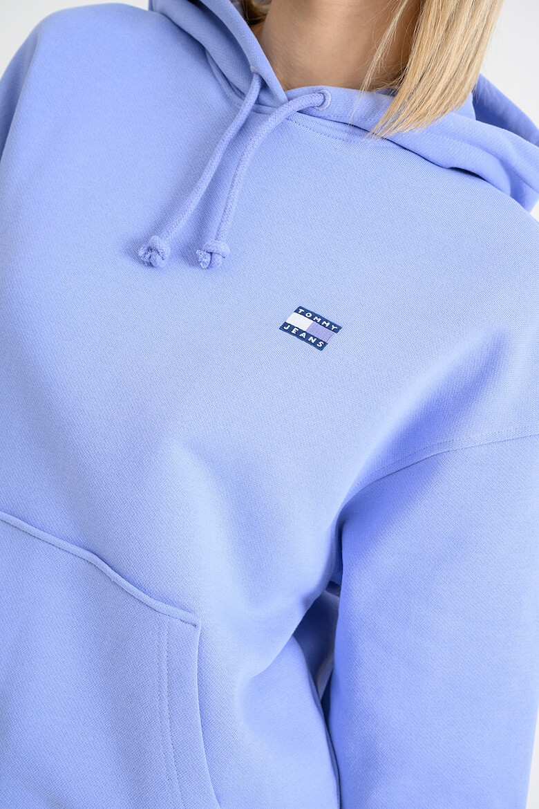 Tommy Jeans Худи с джоб кенгуру - Пастелносин - Pepit.bg