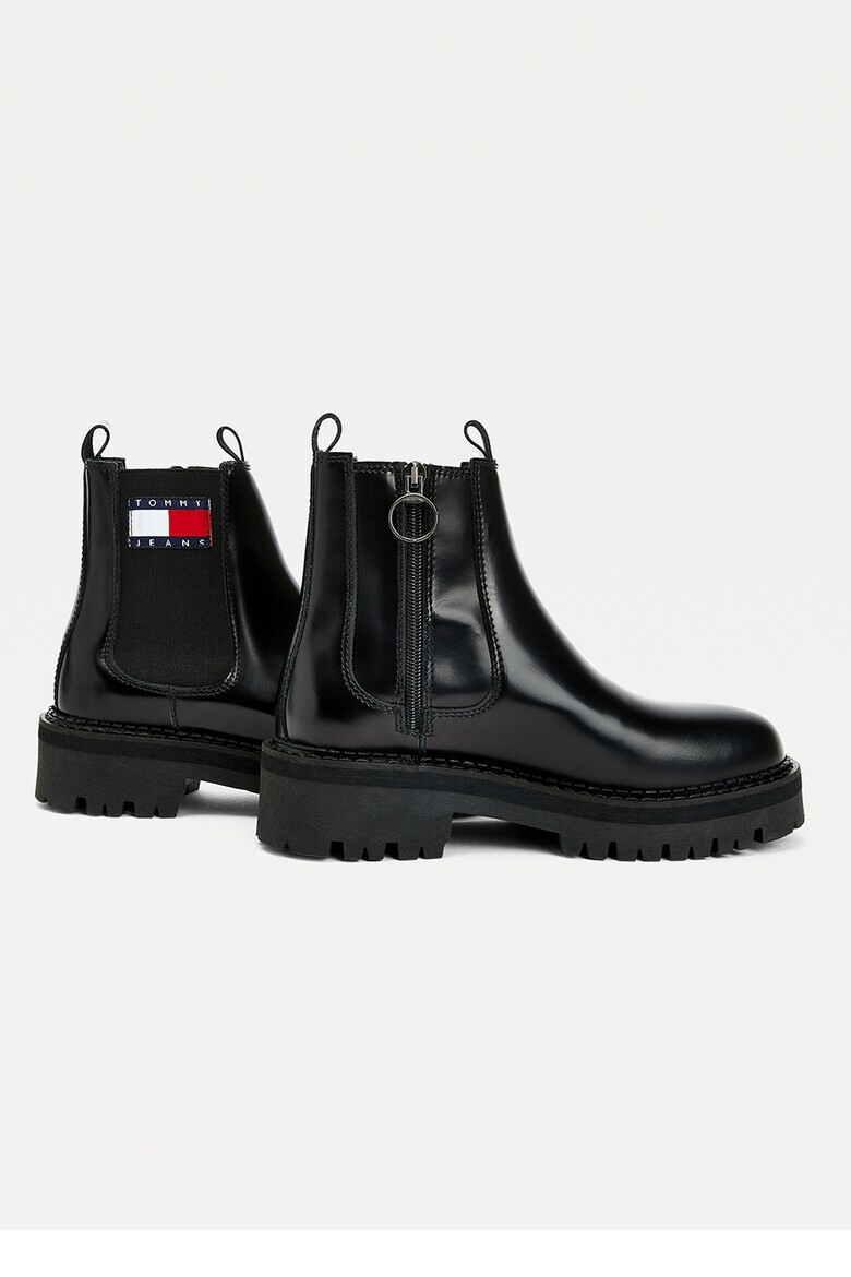 Tommy Jeans Кожени боти Chelsea - Pepit.bg