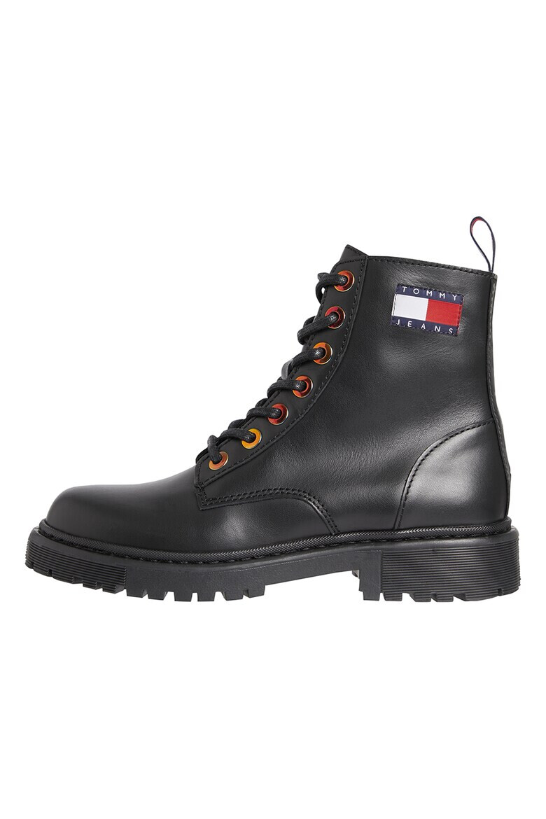 Tommy Jeans Кожени боти с лого - Pepit.bg