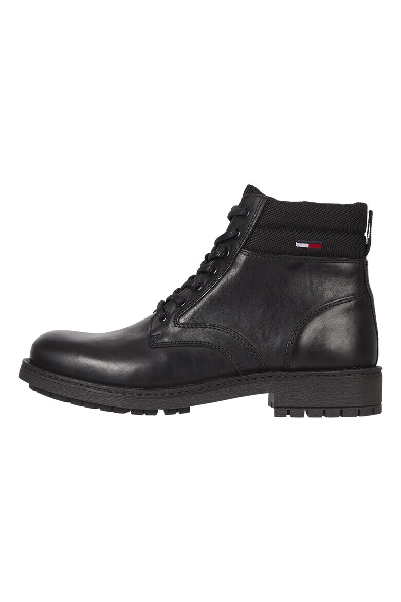 Tommy Jeans Кожени боти с текстил - Pepit.bg