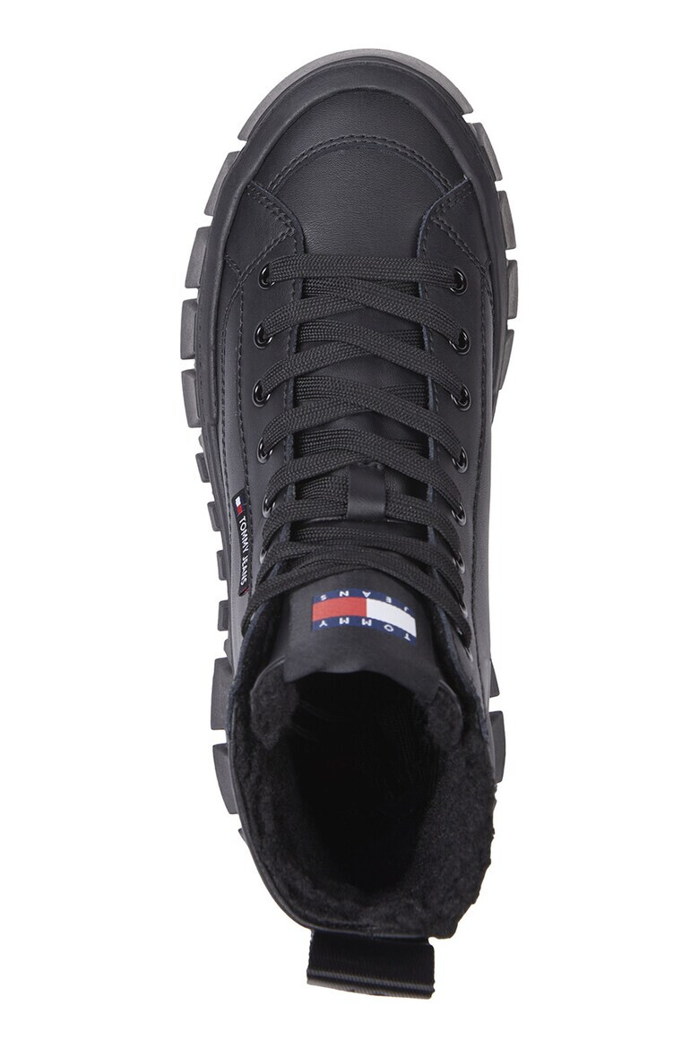 Tommy Jeans Кожени боти с текстил - Pepit.bg