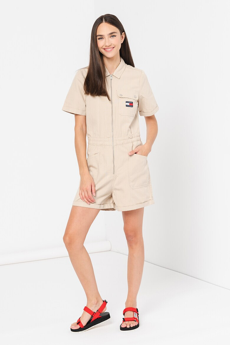 Tommy Jeans Къс гащеризон с еластична талия - Pepit.bg