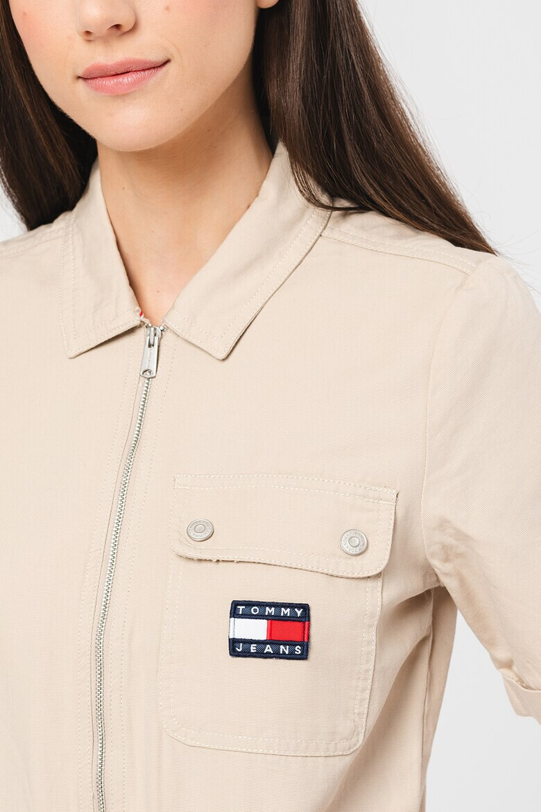Tommy Jeans Къс гащеризон с еластична талия - Pepit.bg