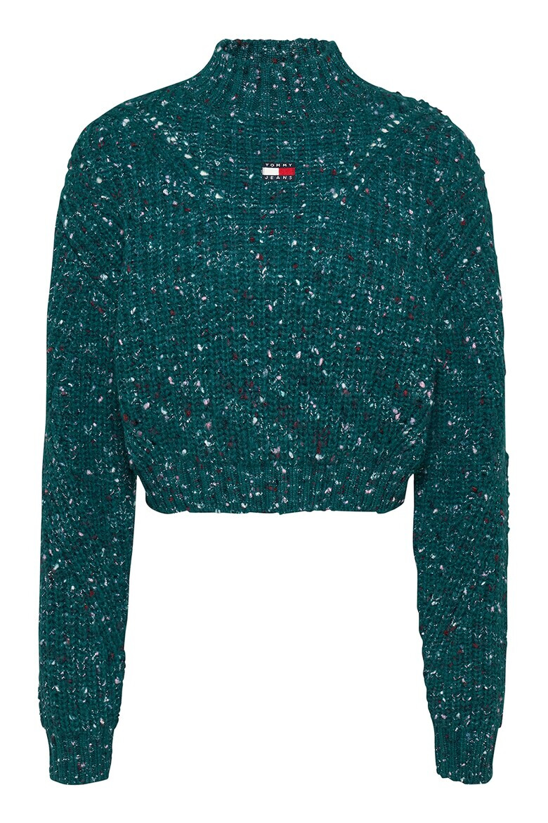 Tommy Jeans Къс пуловер с лого - Pepit.bg