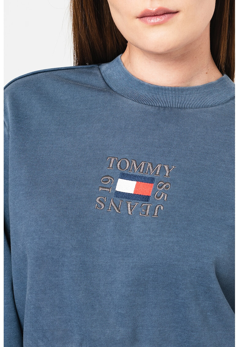 Tommy Jeans Къс суитшърт с органичен памук - Pepit.bg