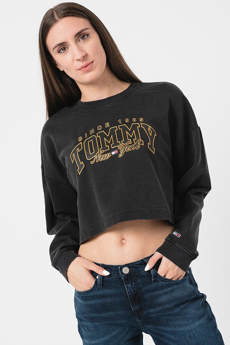 Tommy Jeans Къс суитшърт Varsity - Pepit.bg