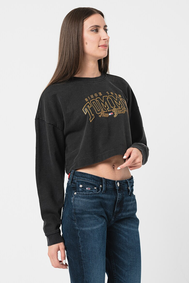 Tommy Jeans Къс суитшърт Varsity - Pepit.bg
