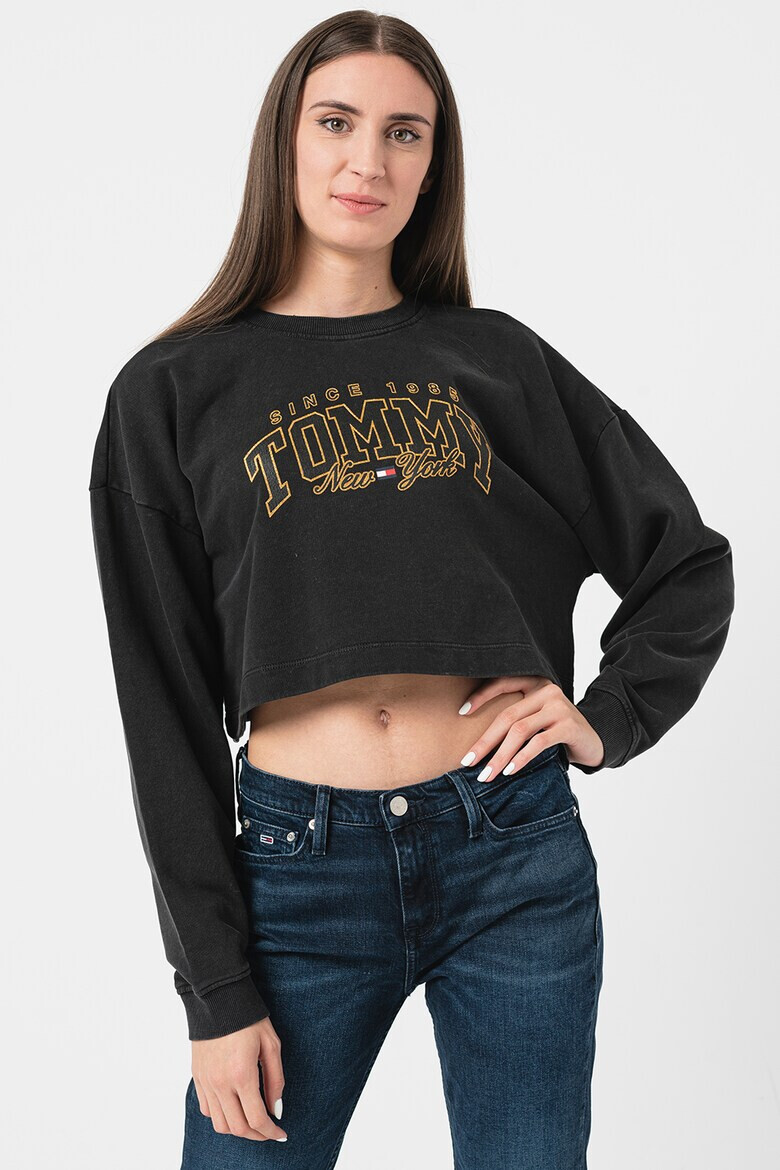 Tommy Jeans Къс суитшърт Varsity - Pepit.bg