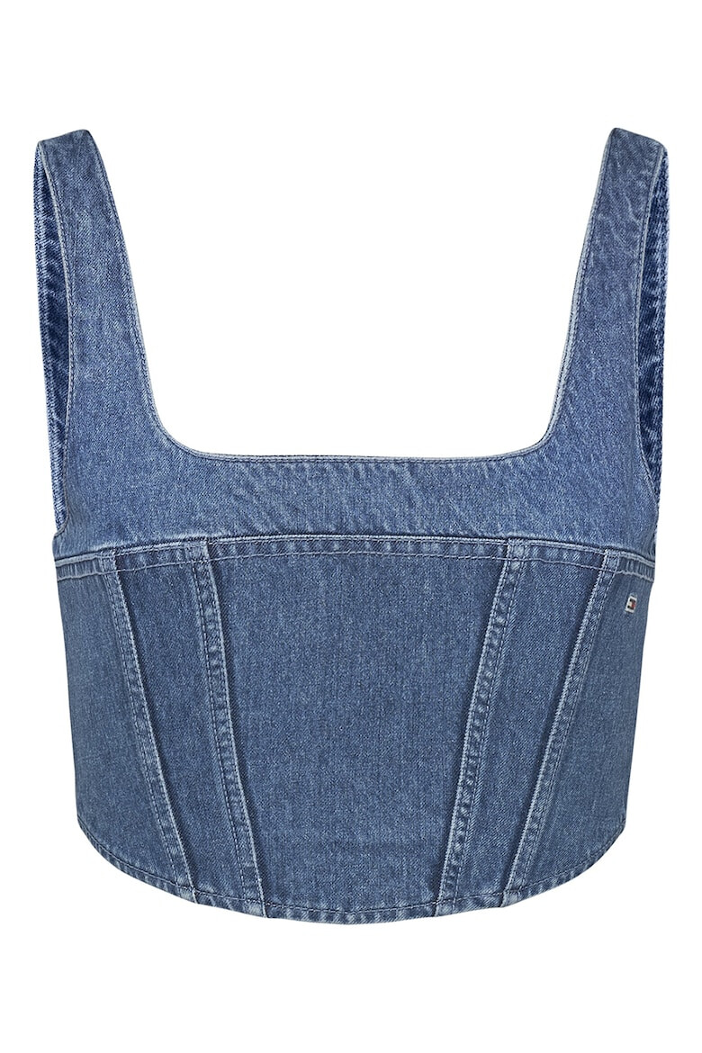 Tommy Jeans Къс топ от деним - Pepit.bg