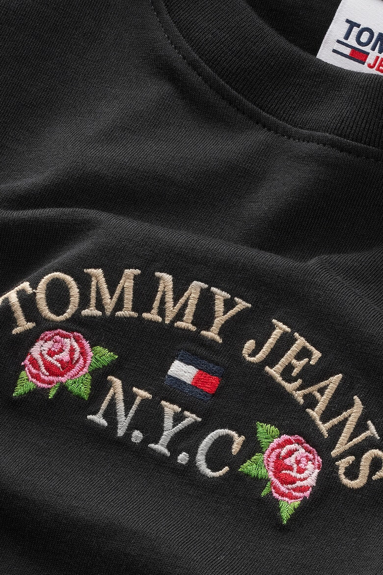 Tommy Jeans Къса блуза от органичен памук - Pepit.bg