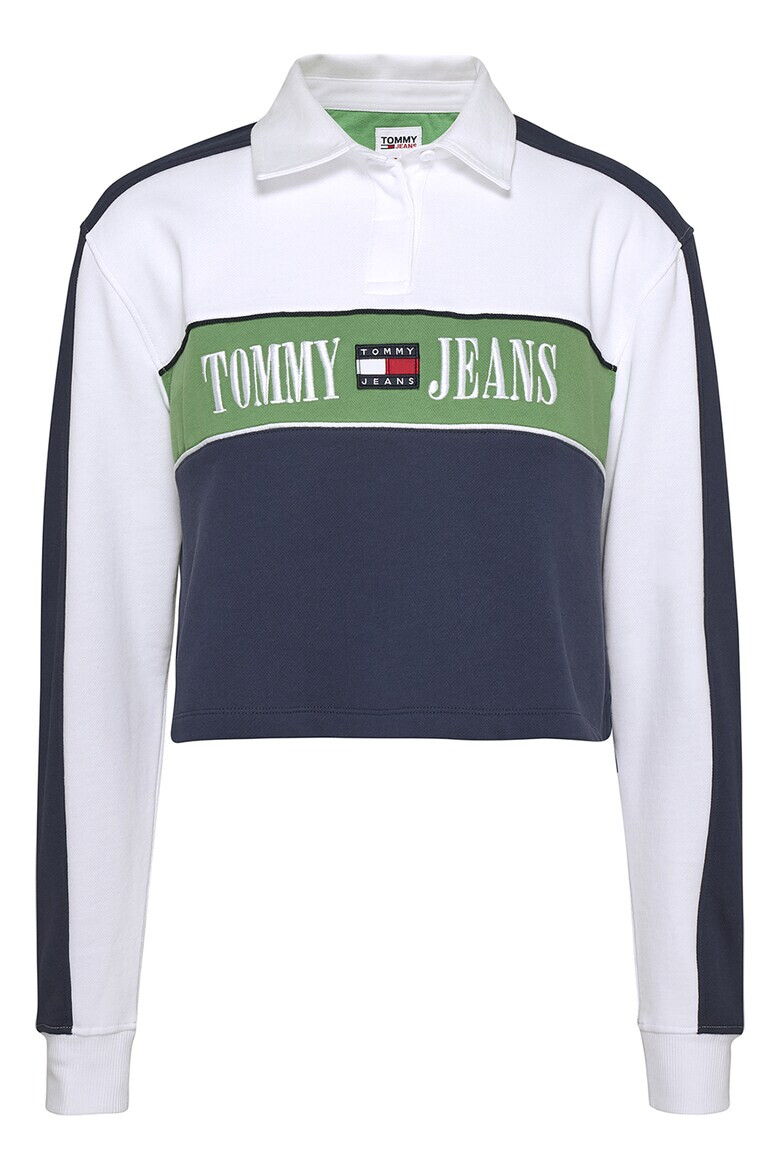 Tommy Jeans Къса блуза с лого - Pepit.bg
