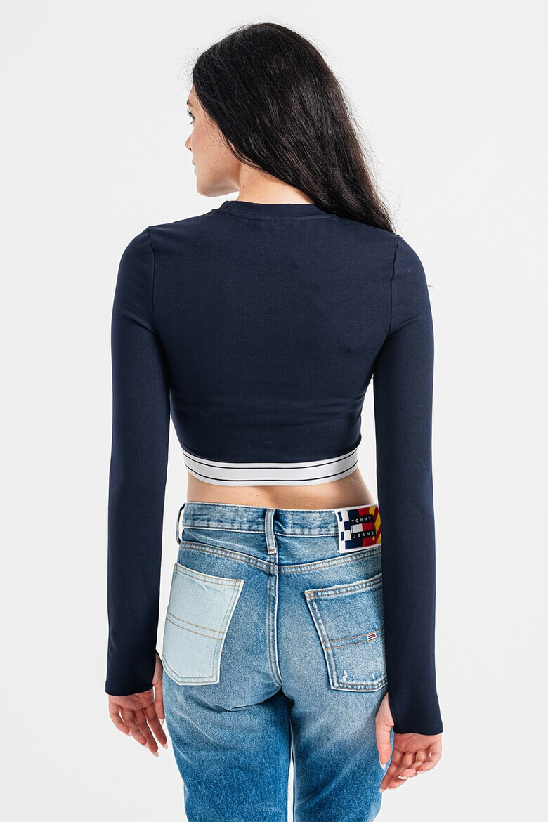 Tommy Jeans Къса блуза с лого - Pepit.bg