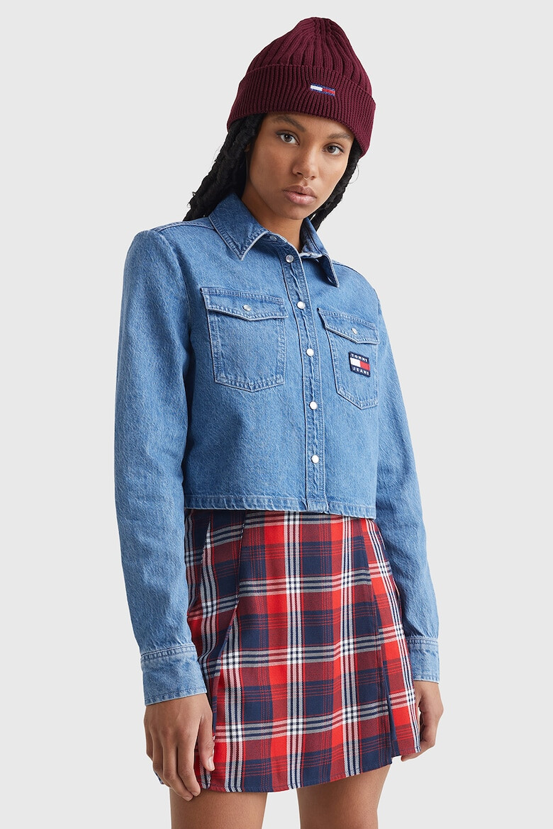 Tommy Jeans Къса дънкова риза - Pepit.bg