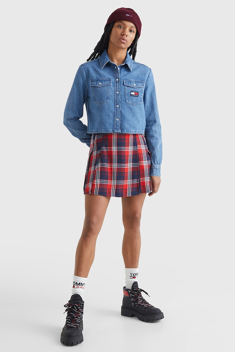 Tommy Jeans Къса дънкова риза - Pepit.bg