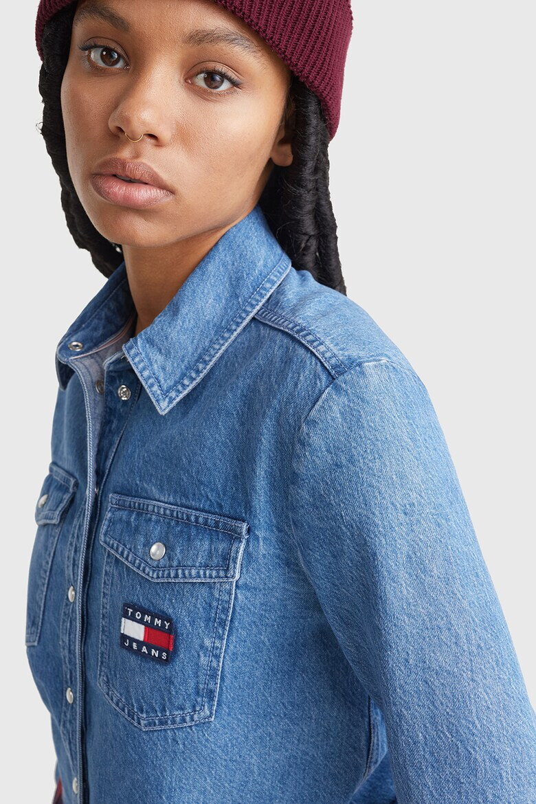 Tommy Jeans Къса дънкова риза - Pepit.bg