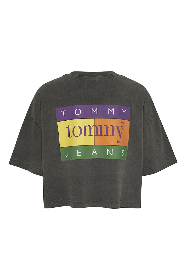 Tommy Jeans Къса тениска от органичен памук с лого - Pepit.bg