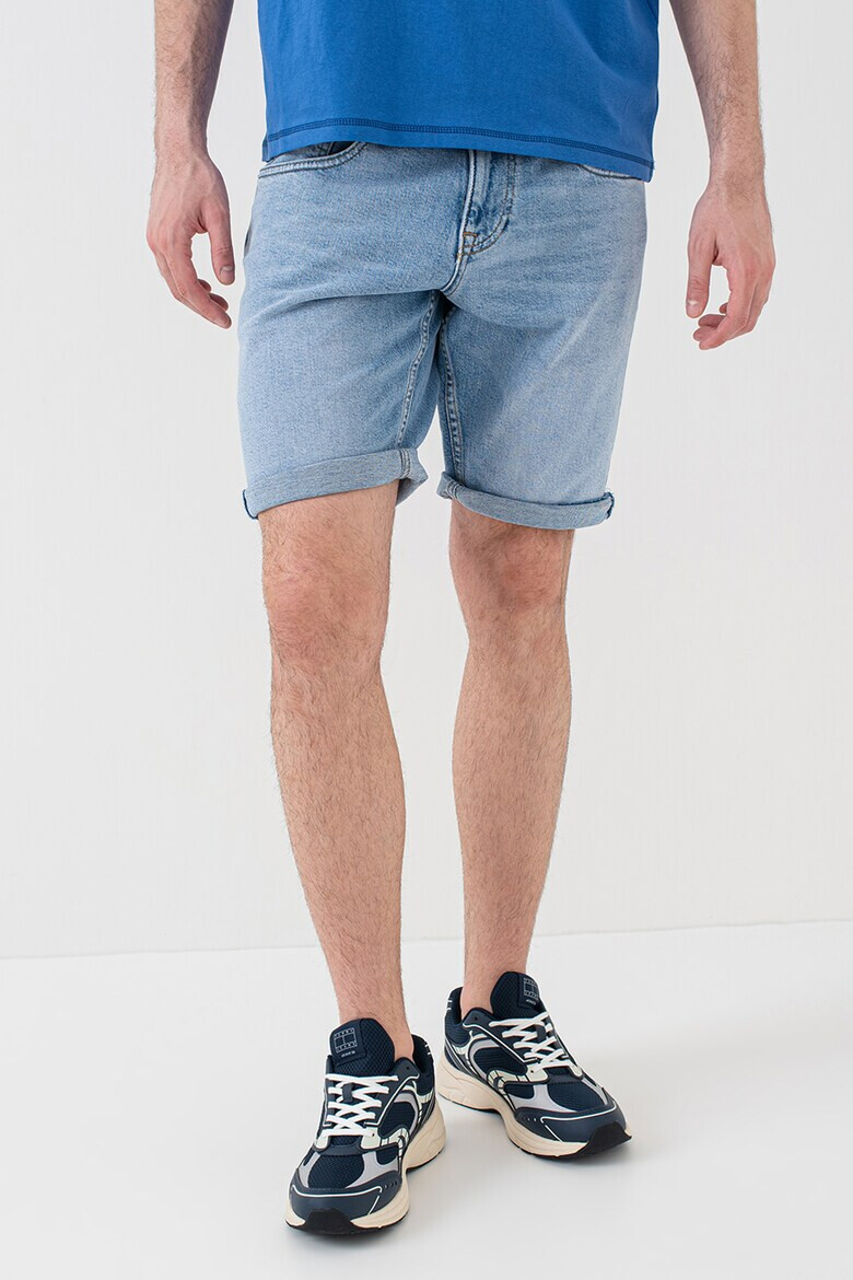 Tommy Jeans Къси дънки с бродирано лого - Pepit.bg