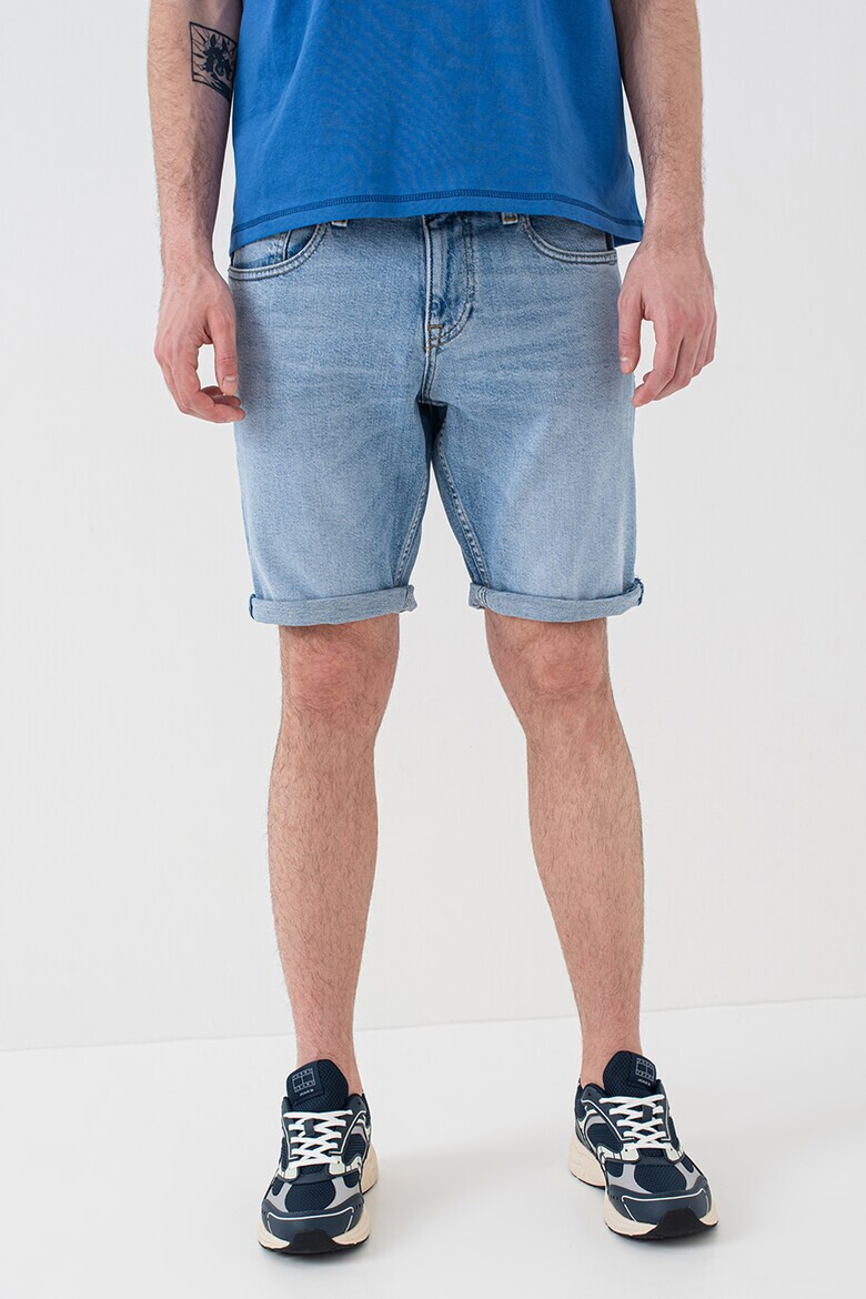 Tommy Jeans Къси дънки с бродирано лого - Pepit.bg