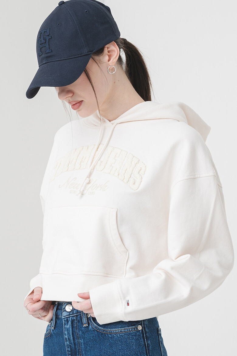 Tommy Jeans Късо худи с бродирано лого - Pepit.bg