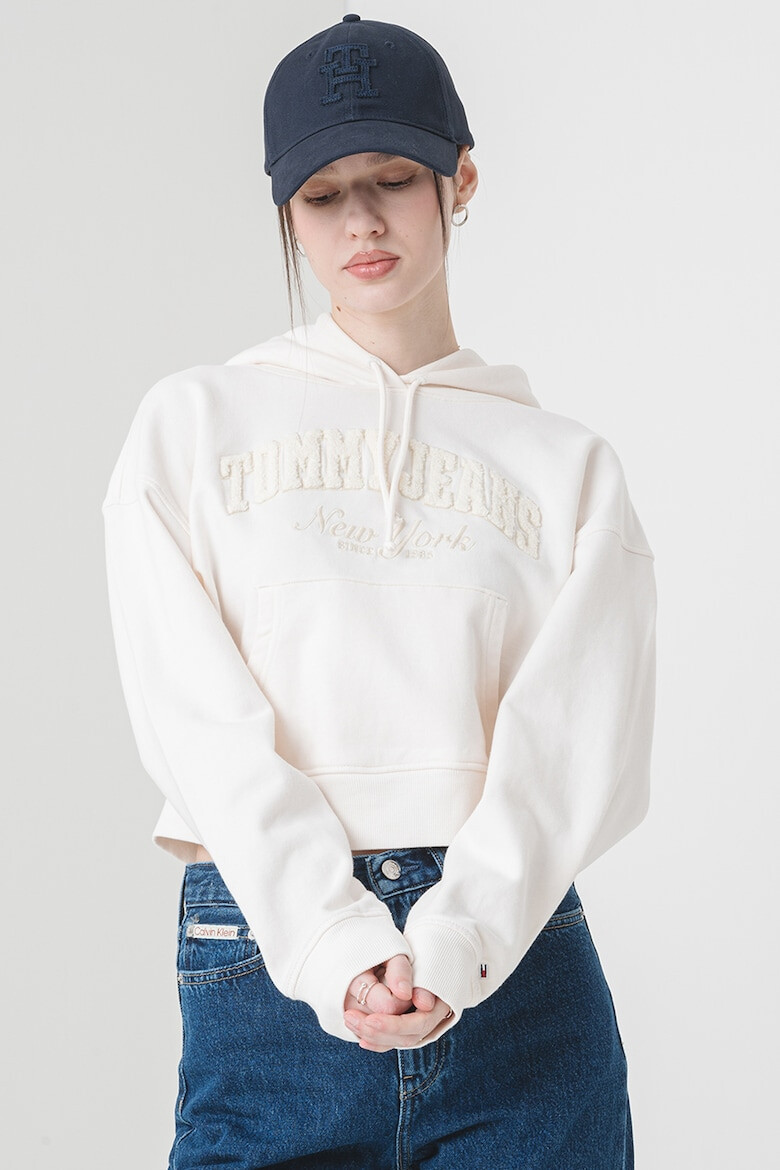 Tommy Jeans Късо худи с бродирано лого - Pepit.bg