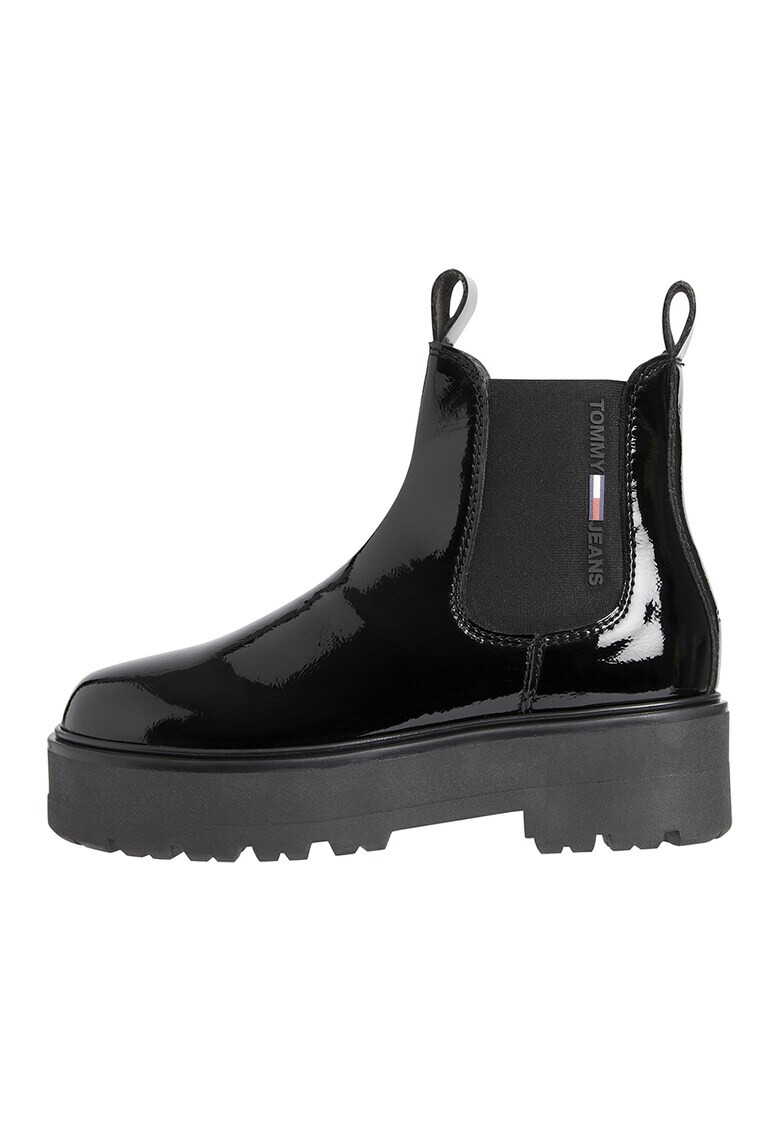 Tommy Jeans Лачени боти Chelsea - Pepit.bg