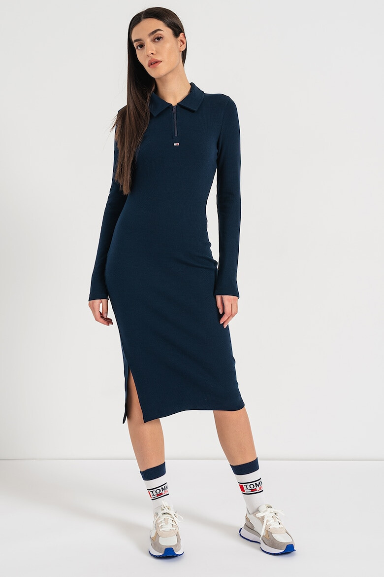 Tommy Jeans Миди рокля тип поло - Pepit.bg