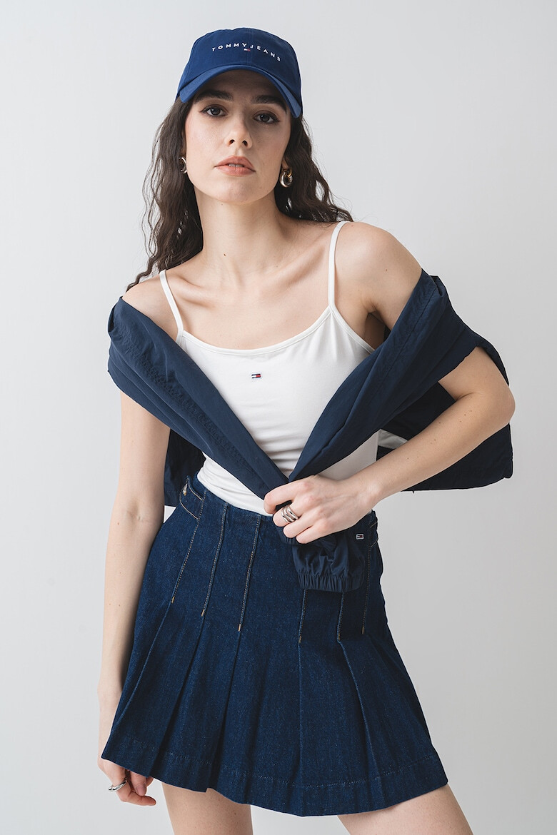 Tommy Jeans Памучен топ с лого - Pepit.bg
