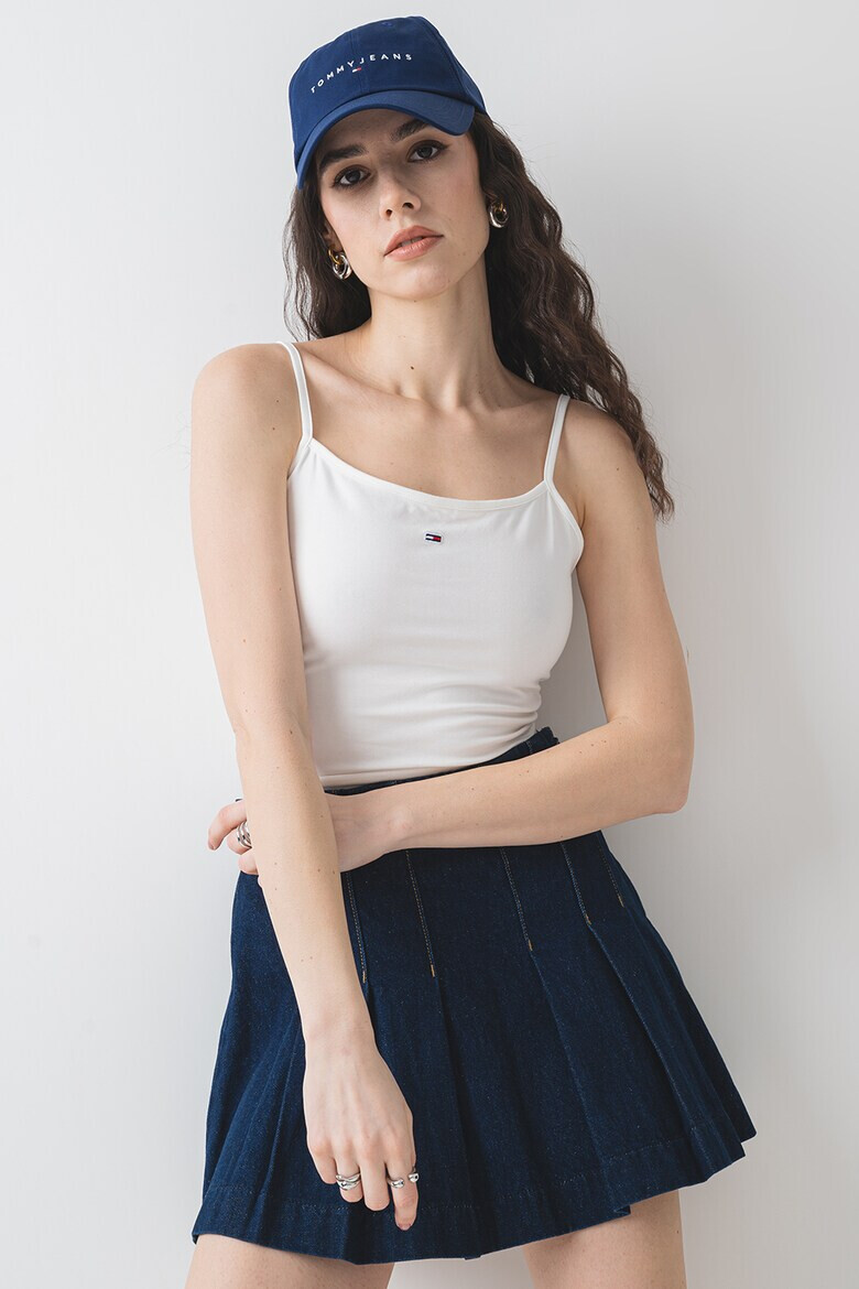 Tommy Jeans Памучен топ с лого - Pepit.bg